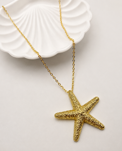 18k Gold Filled Large Starfish Necklace