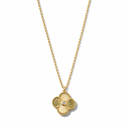 18k Gold Filled Gold Clover Necklace