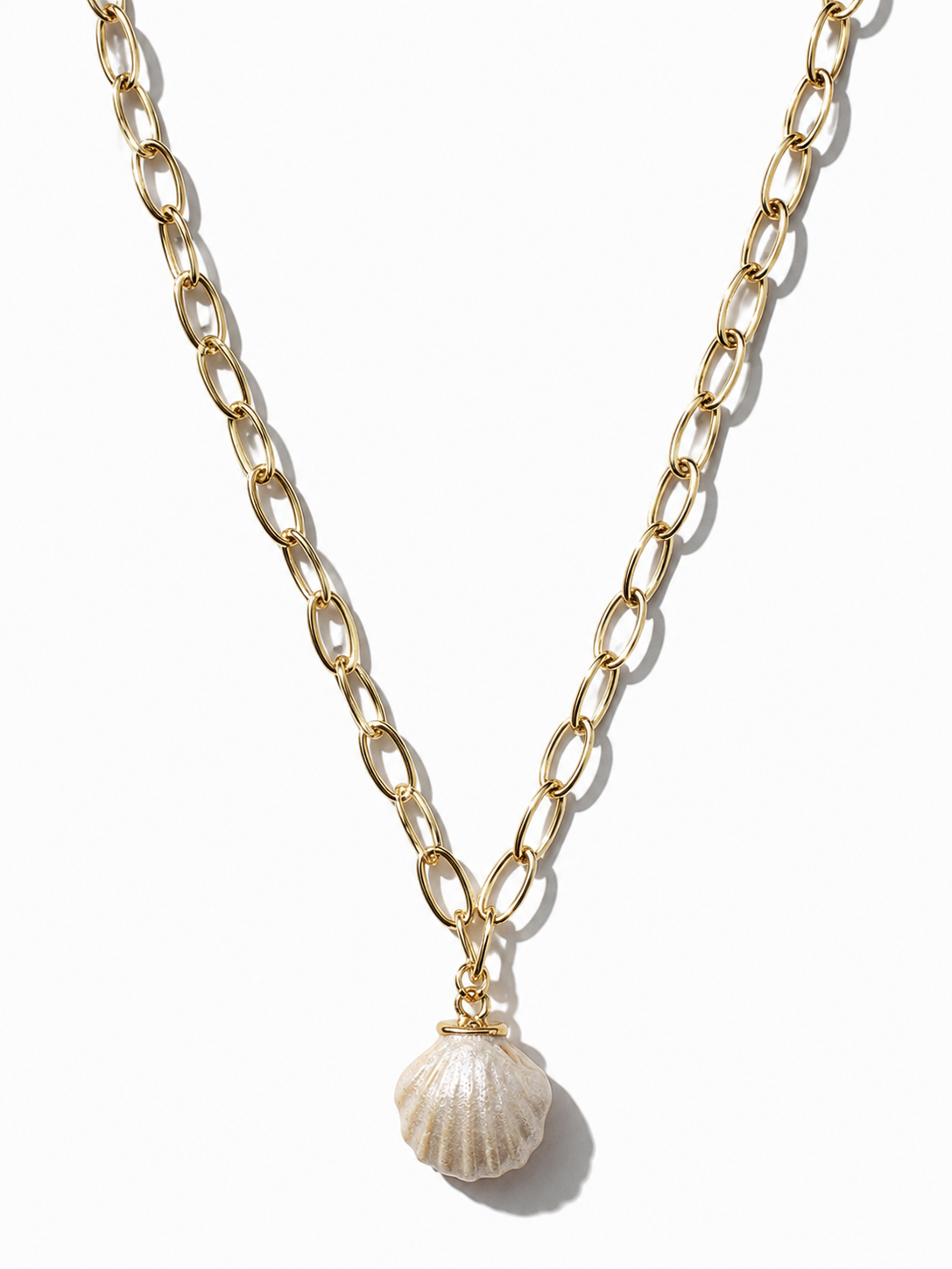 18k Gold Filled Shell Ocean Necklace