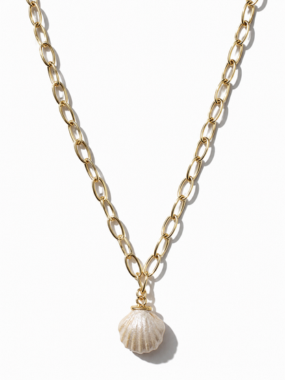 18k Gold Filled Shell Ocean Necklace