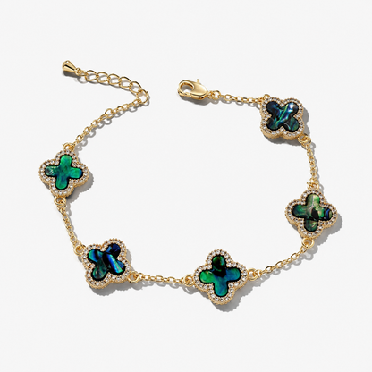 18k Gold Filled Clover Bracelet